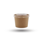 علبة شوربة مع غطاء 350 سم 12 أونص