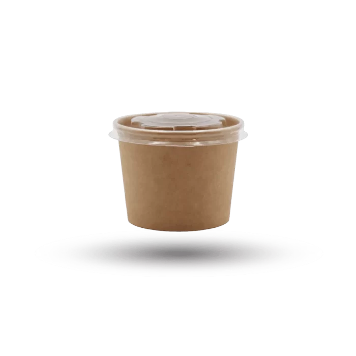 علبة شوربة مع غطاء 350 سم 12 أونص