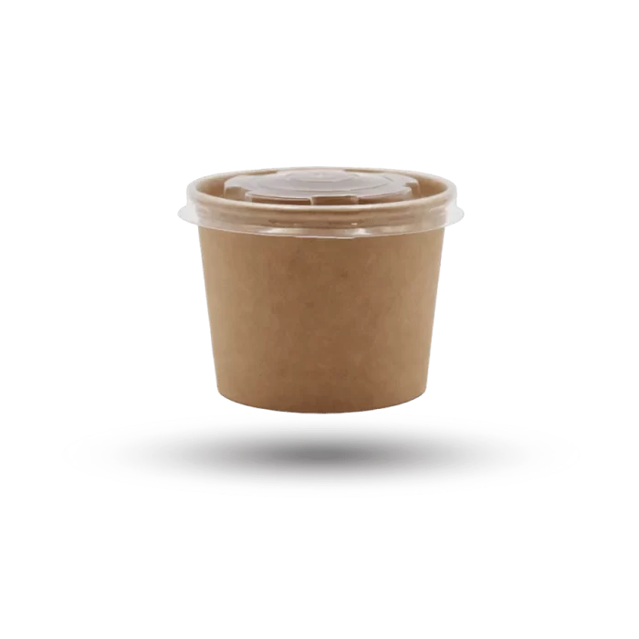 علبة شوربة مع غطاء 500 سم 16 أونص