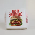 Kraft takeaway burger box 12.5x11x9 cm bulk order KSA