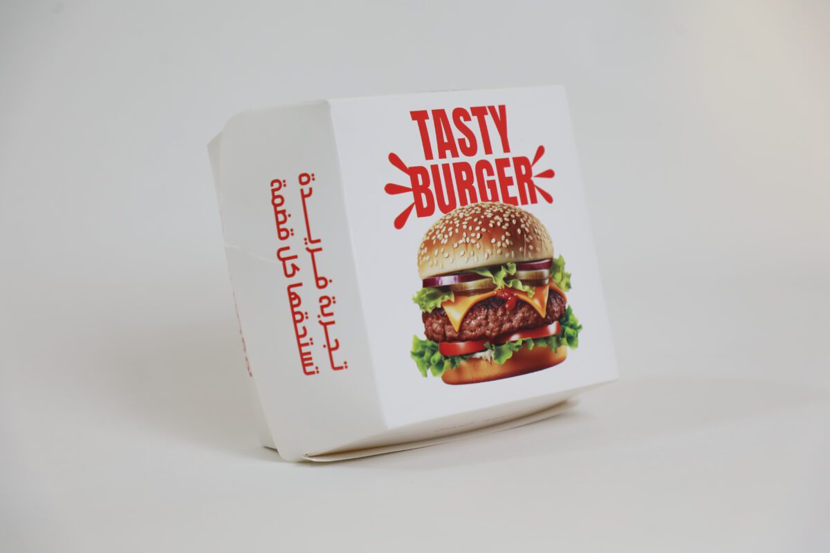 Kraft Burger Box 12×12×9cm