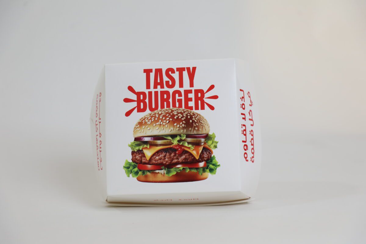 Kraft Burger Box 14×14×9.5cm